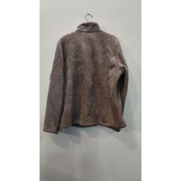Free Country Grey Full Zip Sherpa mock neck - Picture 4 of 6
